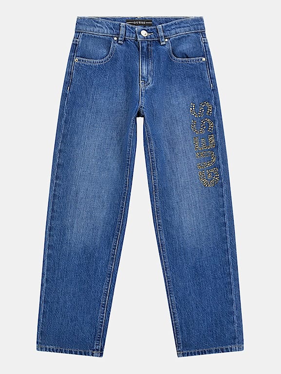 GUESS Kids Jeans con strass Bambina
