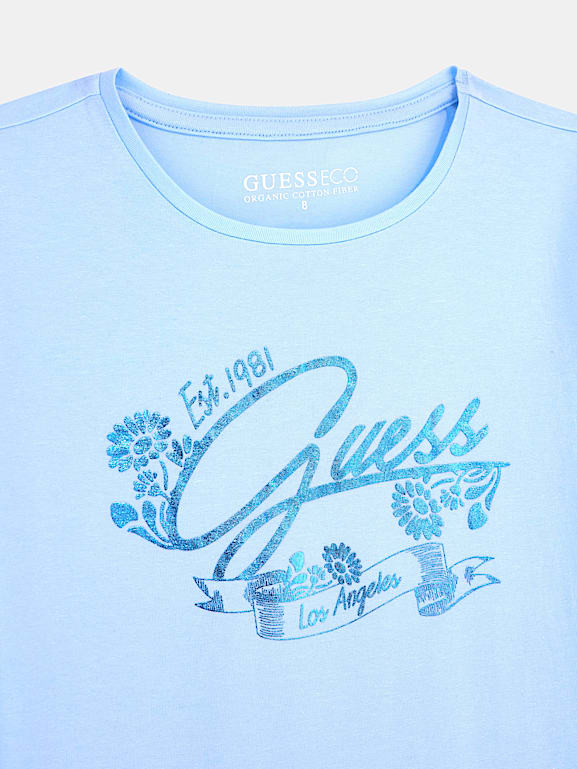 Baby blue guess shirt clearance