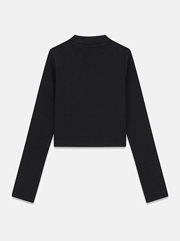 GUESS® Kids Rib knit stretch t-shirt Girls