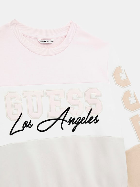Sudadera con logotipo color block