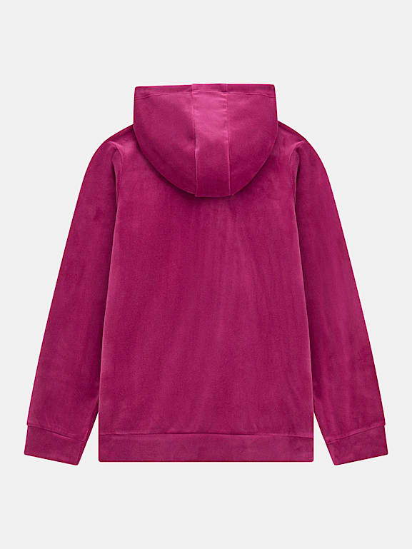 Pink velvet sweatshirt hot sale