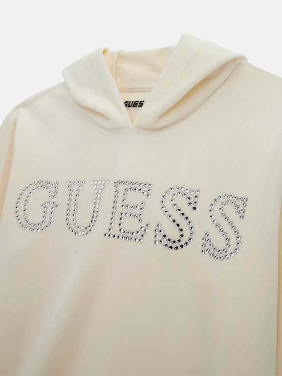guess hoodie white