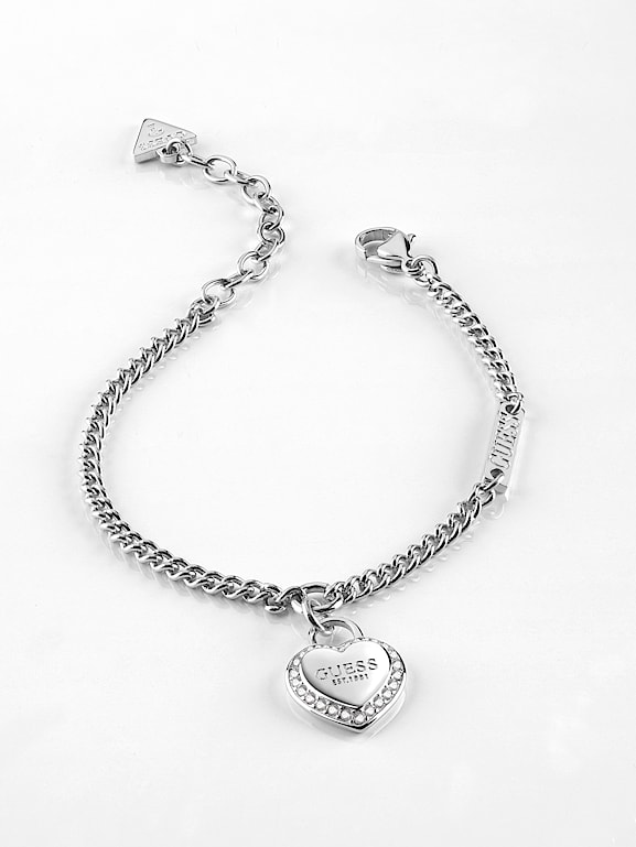 Guess heart bracelet silver top
