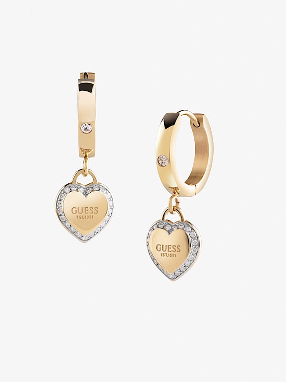 Fine heart earrings