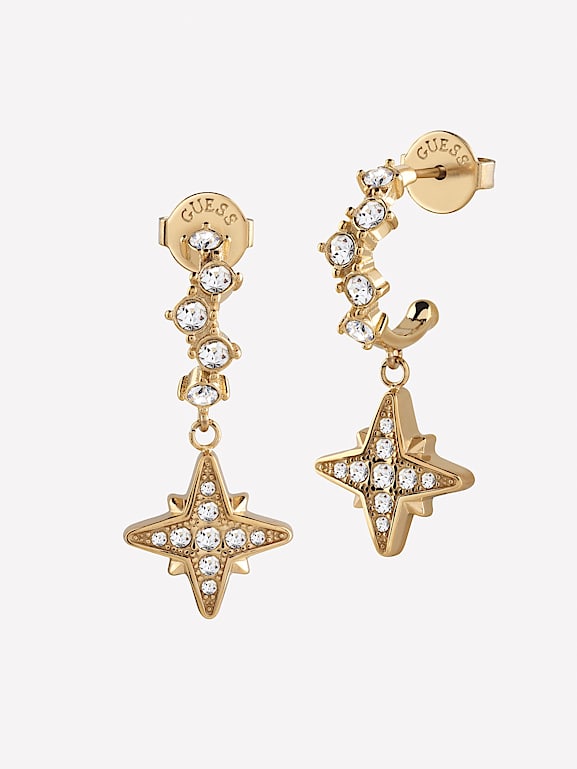 Guess earrings gold on sale