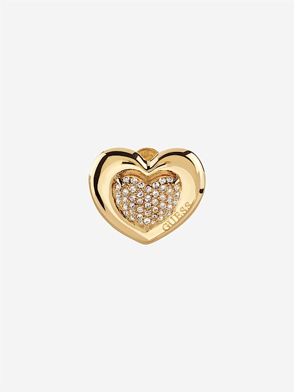 Guess UBE28005 Orecchini A Perno Donna – Placcato Oro, Acciaio Inossidabile, Chiusura A Pressione, Lunghezza 1,2 Cm - 2