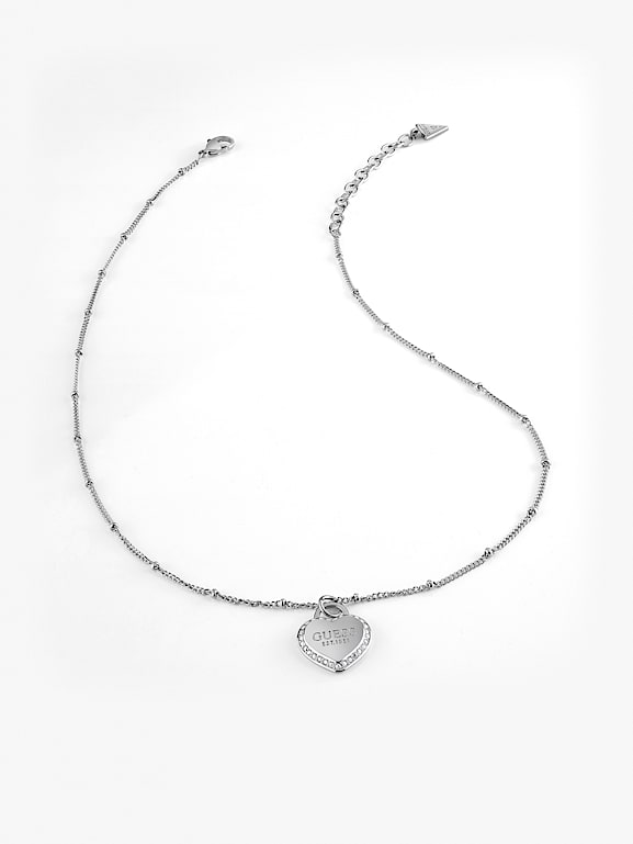 Guess heart chain shop necklace
