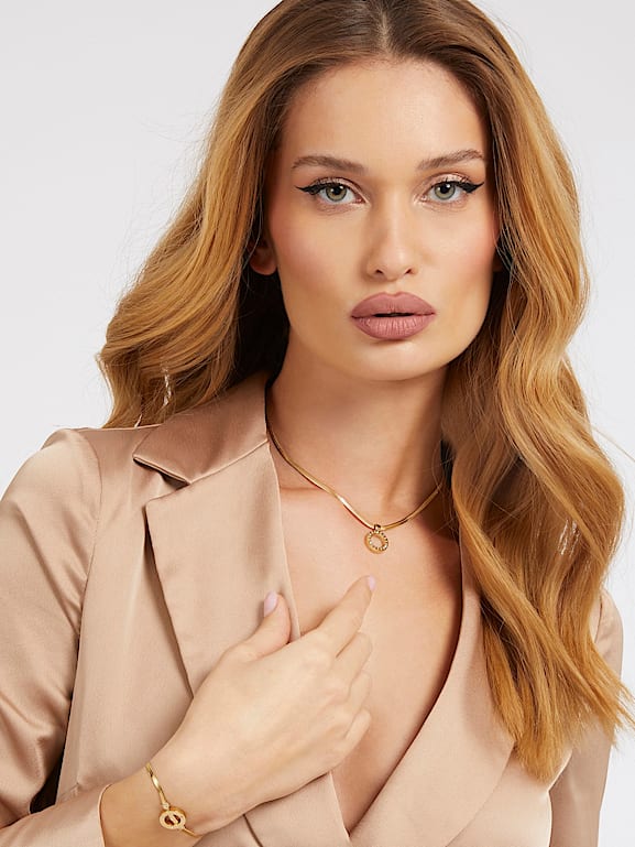 Guess necklace circle cheap