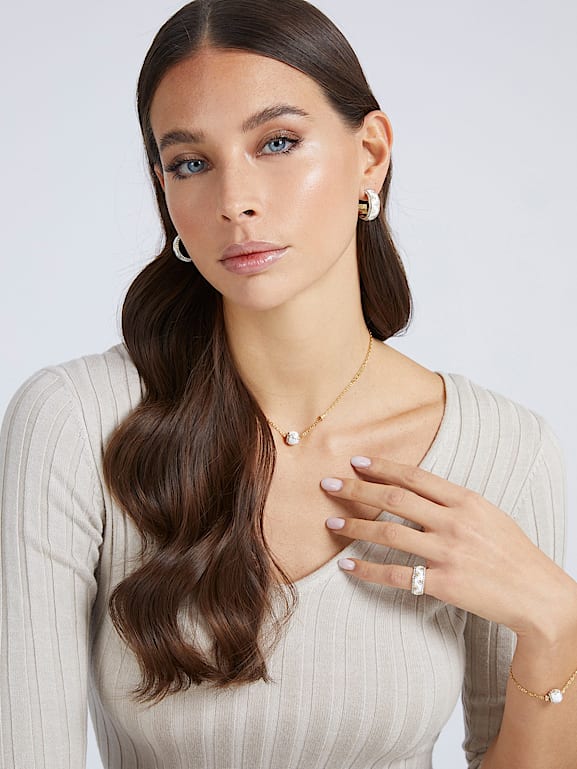 GUESS® Pierścionek model Naszyjnik 4G Loop Kobieta