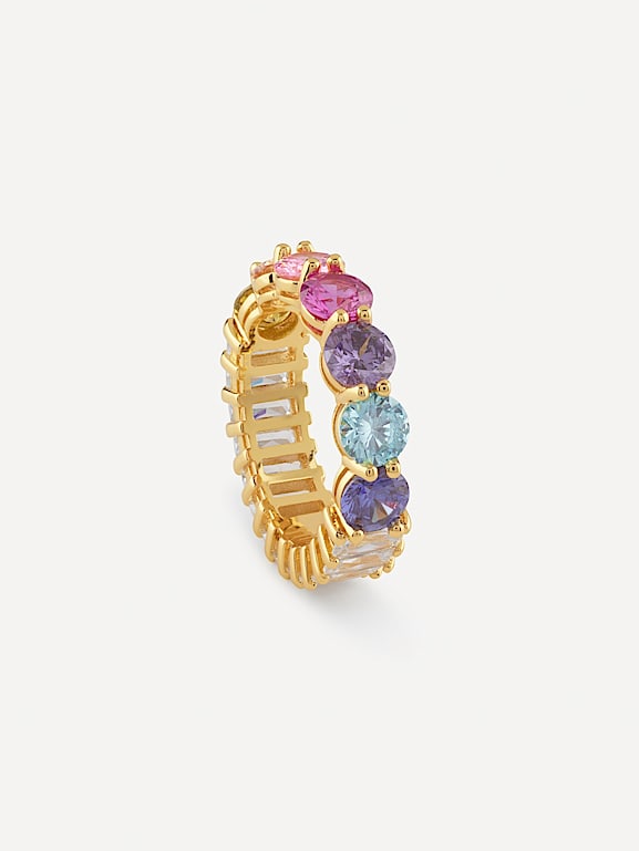 Rainbow infinity ring clearance
