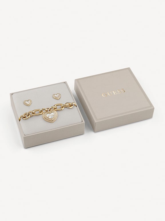 Guess charm bracelet sale and earring set