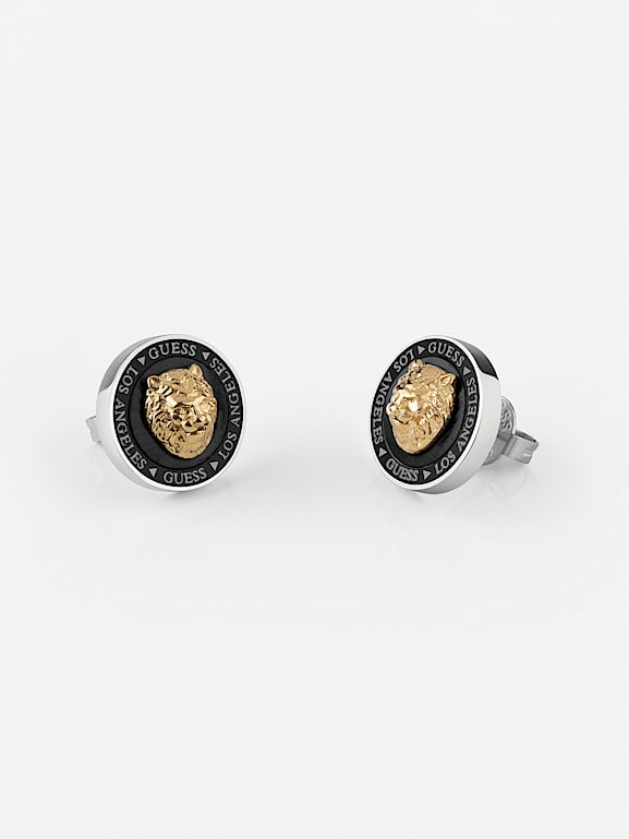 Versace sale lion earrings