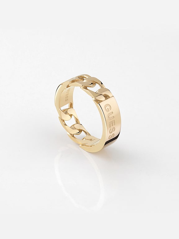 GUESS Bague X Logo Homme