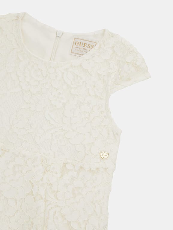 Guess lace fit and flare dress hotsell