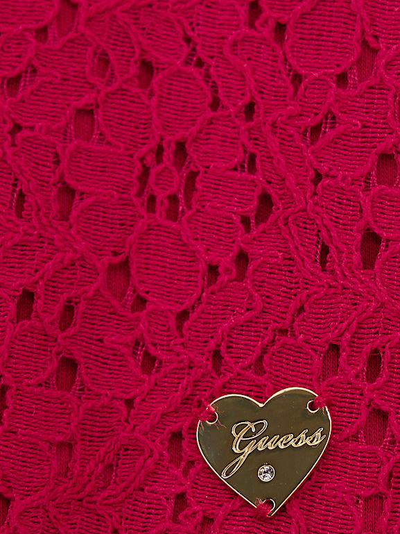 Robe guess dentelle rouge clearance