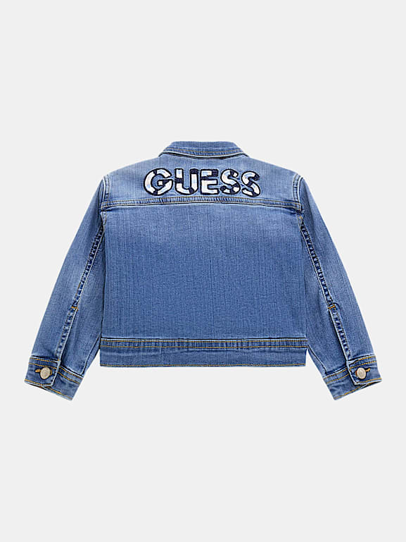 GUESS Kids Regular fit denim jacket Girls
