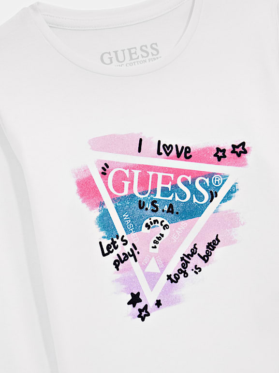 Guess glitter t shirt outlet
