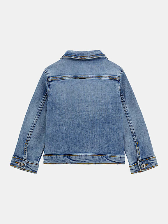 Plain denim jacket top