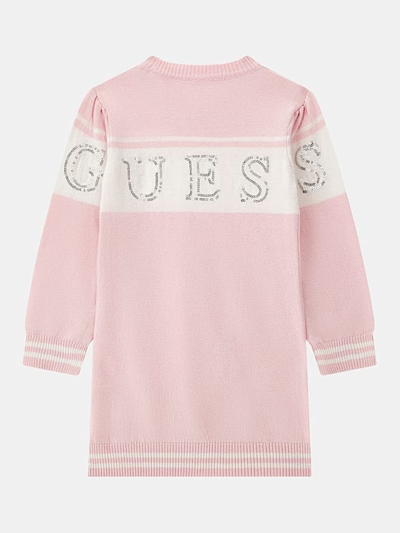 Robe pull logo strass