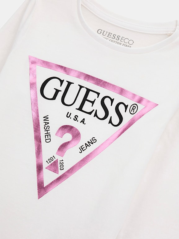 Camiseta GUESS Mujer (6 años - Blanco)