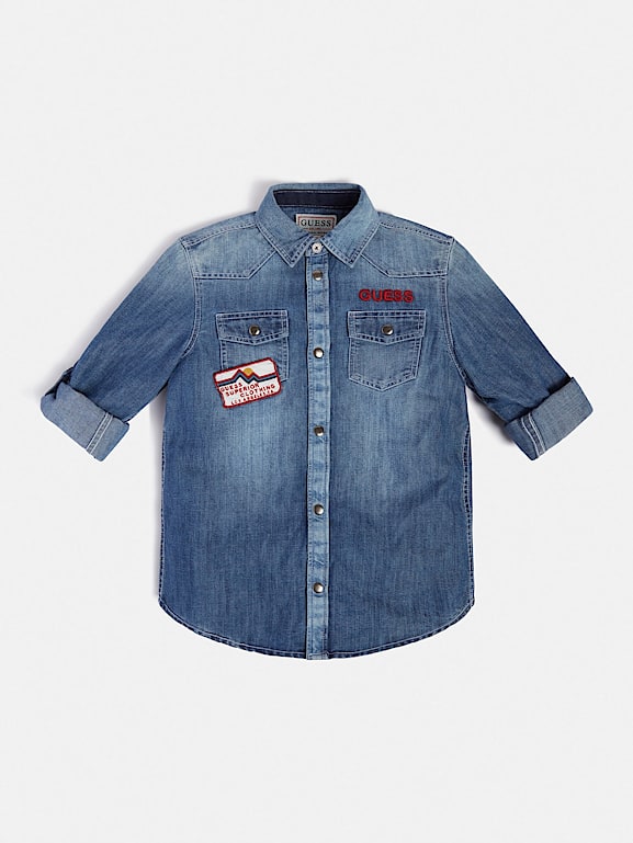 Guess jean shirt on sale