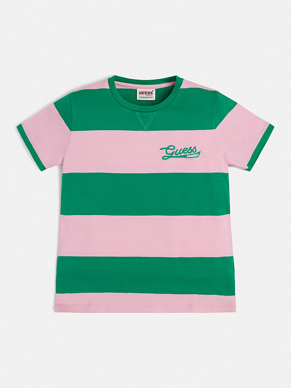 Guess pink striped shirt clearance