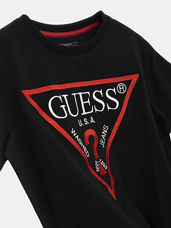 T-SHIRT GUESS TRIANG ORIGINAL PQ - Compre Agora