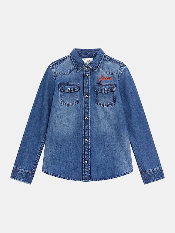 GUESS Camicia jeans rigido