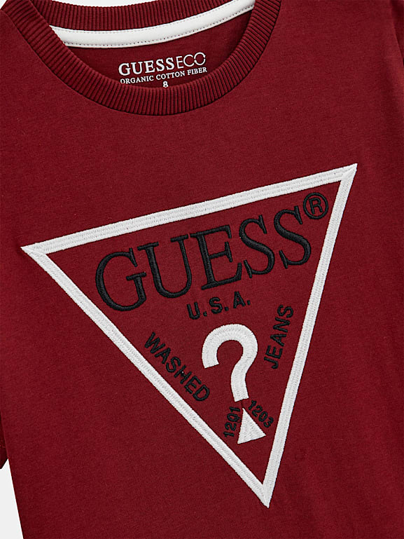 Maroon guess shirt clearance