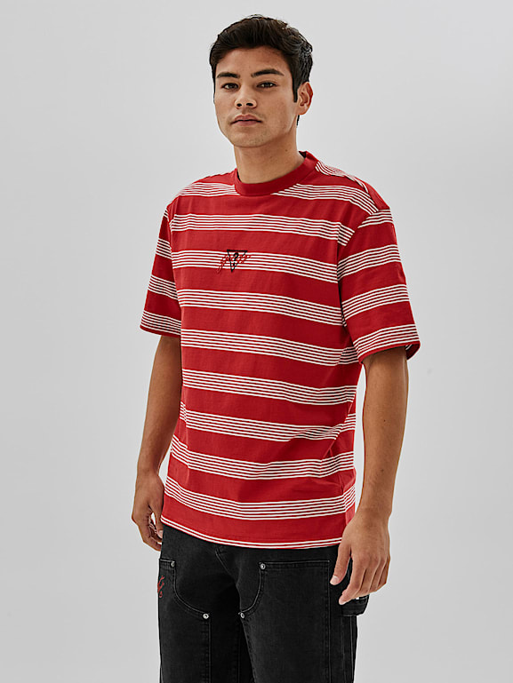 Guess striped shirt red hotsell