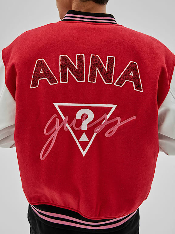 GUESS REAR PRINT BOMBER JACKET