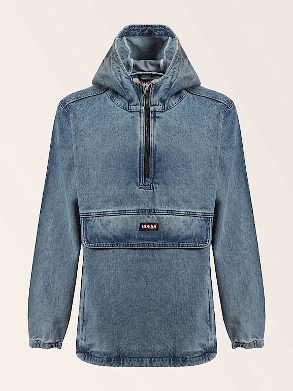GUESS Veste coupe vent denim Homme