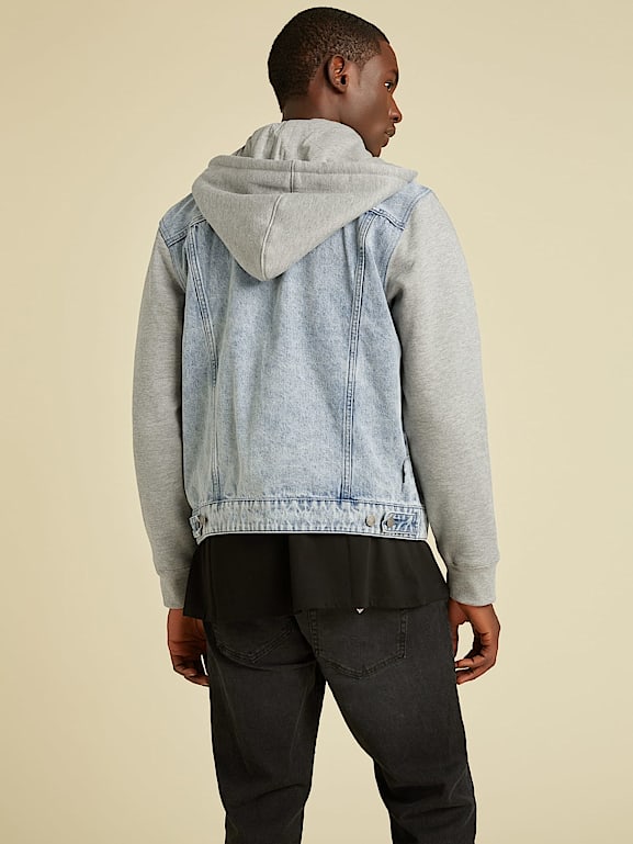 Levi's hooded denim hot sale jacket