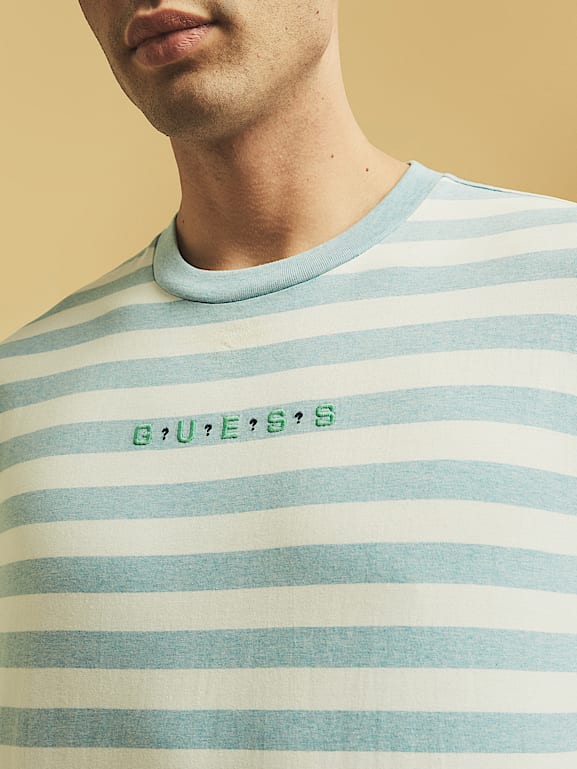 Camiseta guess sales hombre rayas verticales