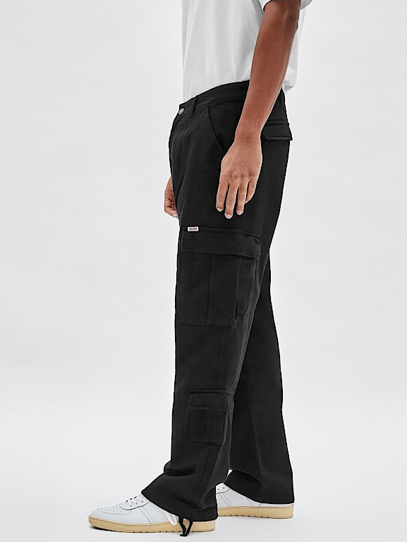 GUESS® Originals Washed nylon cargo pant Men