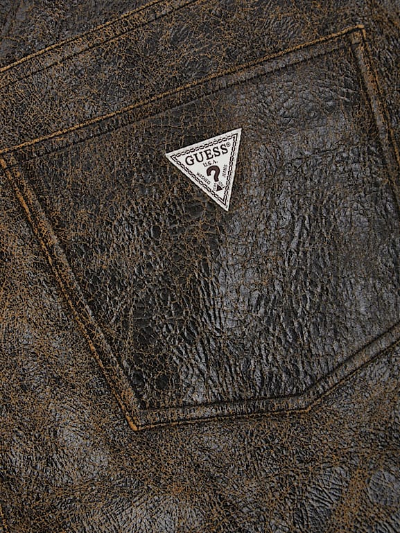 Guess shop leather shorts