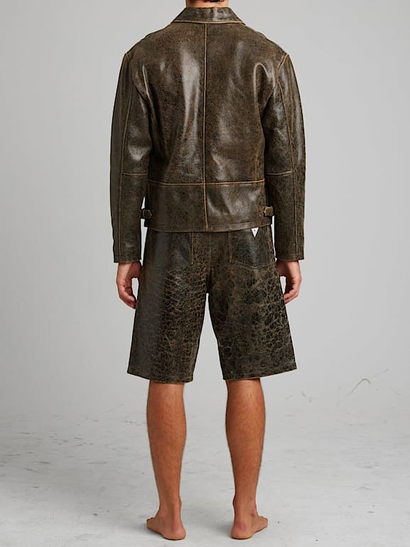 Guess leather top shorts