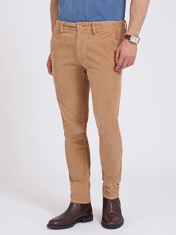Slim straight corduroy pants 2025