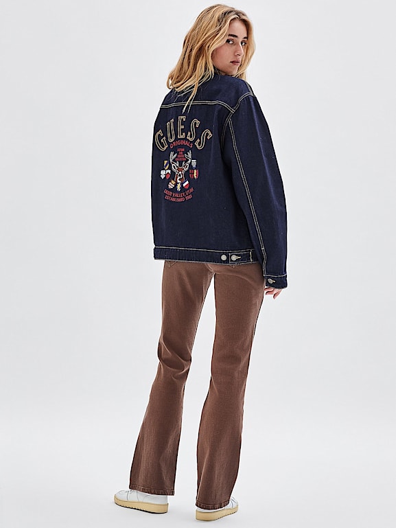 GUESS Back patch denim jacket