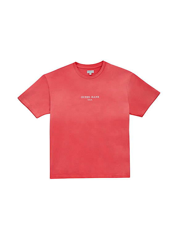 Guess red outlet and green shirt