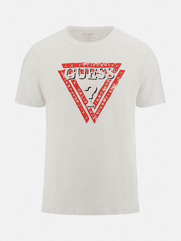 T-SHIRT GUESS TRIANG ORIGINAL PQ - Compre Agora