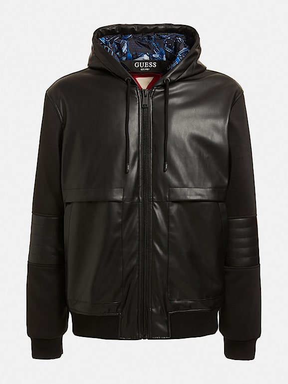 Guess hooded outlet bomber jacket
