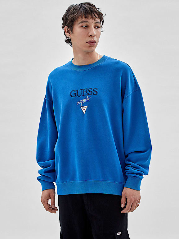 Guess blue sweatshirt top