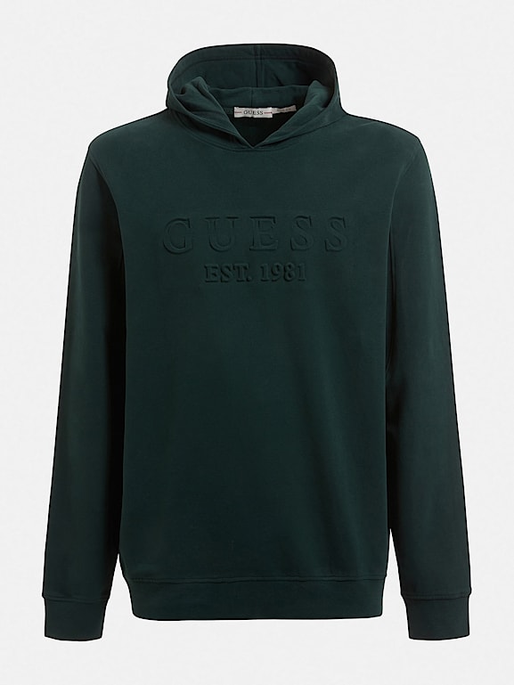 Guess embossed logo sweatshirt outlet