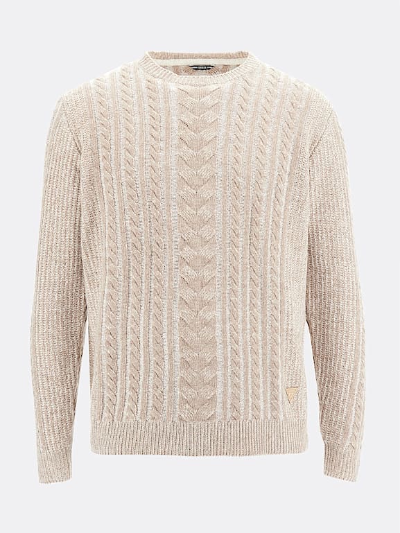 Mens wool new arrivals cable knit sweater