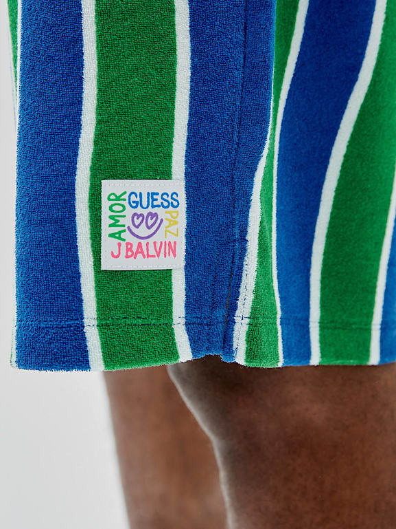 Guess striped drawstring shorts top