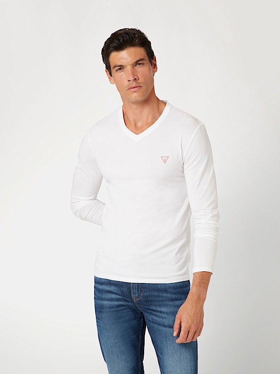T shirt guess uomo manica lunga deals