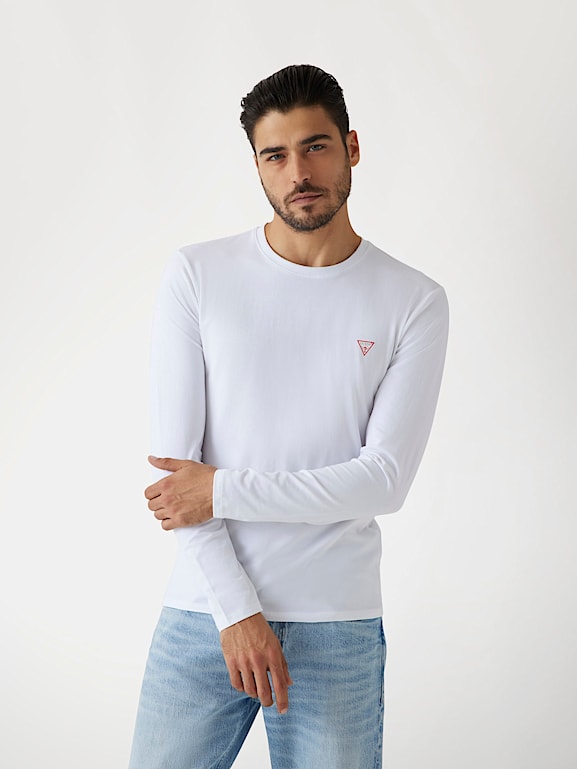 T shirt guess manica lunga uomo new arrivals
