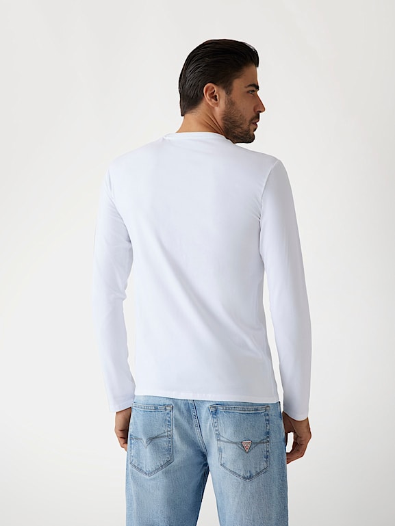 Camisetas manga larga guess hombre outlet