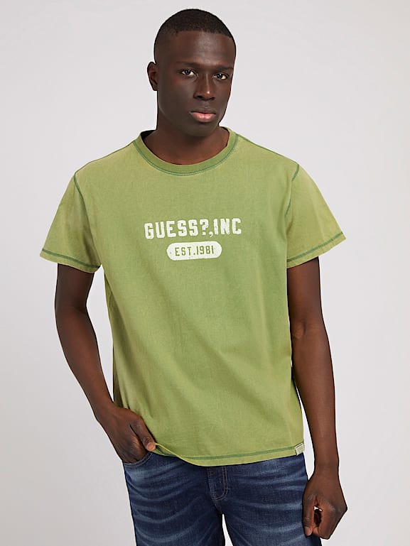 Guess t hot sale shirt green